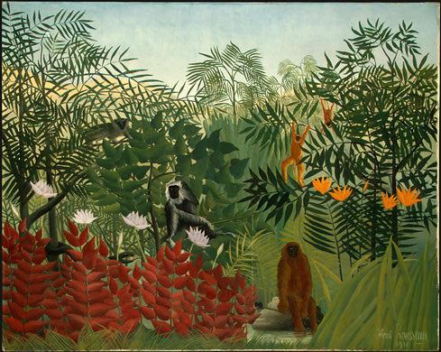 Henri Rousseau Tropical Forest with Monkeys